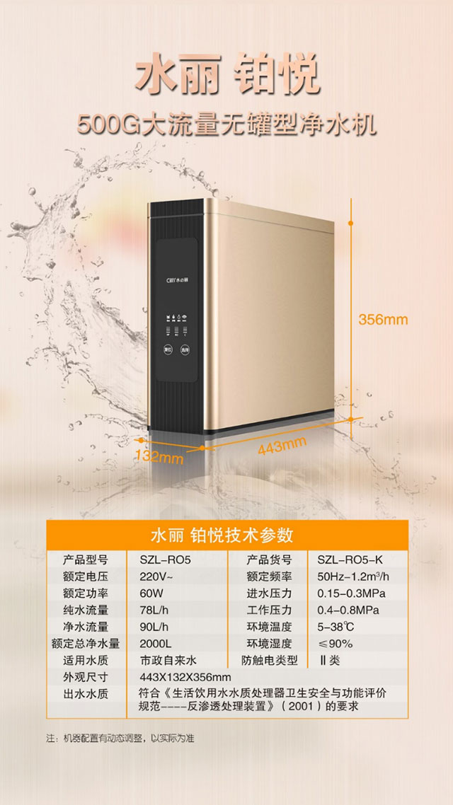 選購大流量凈水機